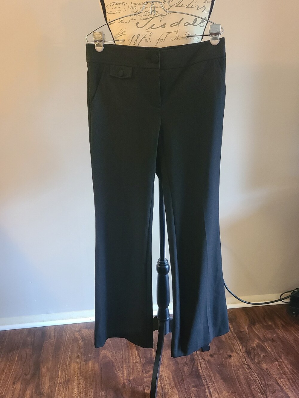 INC International Concepts Black Wide-Leg Dress Pants Vintage sz 6